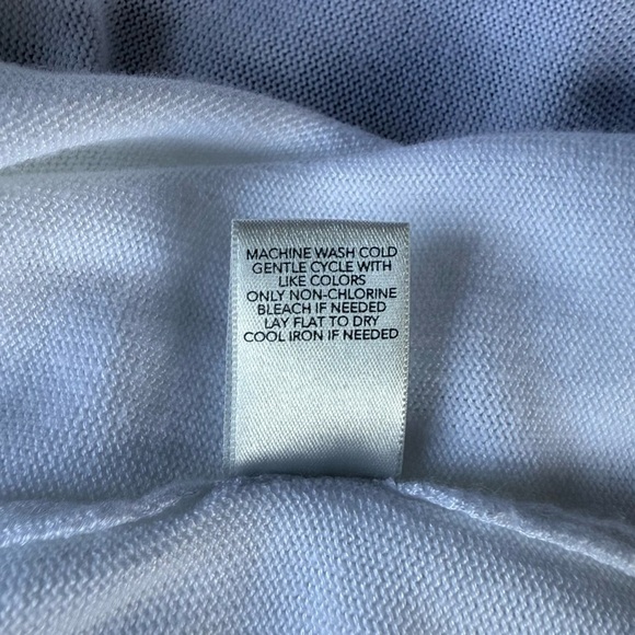 CJ Banks Scalloped Edge Eyelet White No Close Cardigan Sweater ⛄️ - Picture 10 of 12